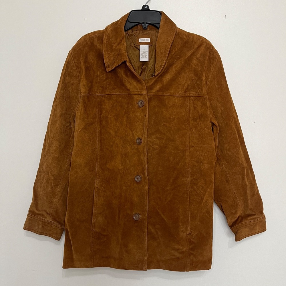 Vintage Suede Leather Jacket Mens XL Western Cowboy Outdoors Cool Weather